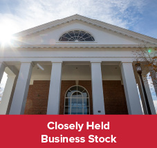 A campus building. Closely Held Business Stock 